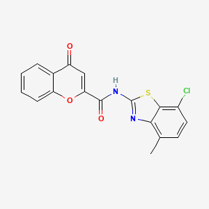 N-(7-chloro-4-methylbenzo[d]thiazol-2-yl)-4-oxo-4H-chromene-2-carboxamide