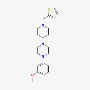 1-(3-Methoxyphenyl)-4-(1-(thiophen-2-ylmethyl)piperidin-4-yl)piperazine
