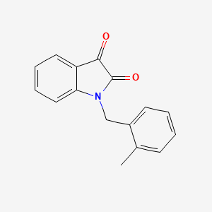 molecular formula C16H13NO2 B2869609 1-(2-methylbenzyl)-1H-indole-2,3-dione CAS No. 426215-32-9; 79183-26-9