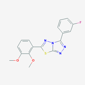 6-(2,3-Dimethoxyphenyl)-3-(3-fluorophenyl)[1,2,4]triazolo[3,4-b][1,3,4]thiadiazole