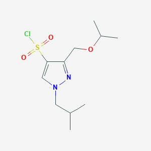 1-isobutyl-3-(isopropoxymethyl)-1H-pyrazole-4-sulfonyl chloride