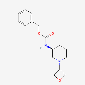 molecular formula C16H22N2O3 B2869657 (S)-苄基(1-(氧杂环-3-基)哌啶-3-基)氨基甲酸酯 CAS No. 1349699-89-3