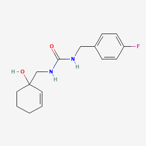 1-[(4-Fluorophenyl)methyl]-3-[(1-hydroxycyclohex-2-en-1-yl)methyl]urea