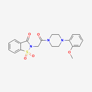 2-(2-(4-(2-methoxyphenyl)piperazin-1-yl)-2-oxoethyl)benzo[d]isothiazol-3(2H)-one 1,1-dioxide