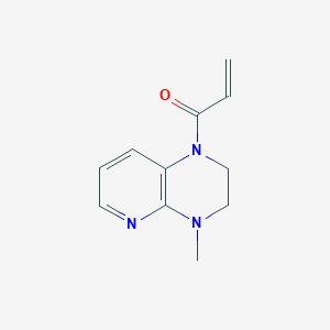 molecular formula C11H13N3O B2869690 1-(4-Methyl-2,3-dihydropyrido[2,3-b]pyrazin-1-yl)prop-2-en-1-one CAS No. 2196078-95-0