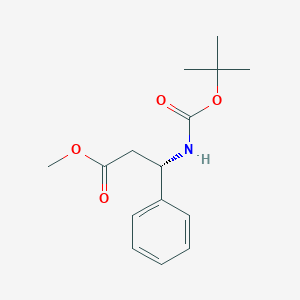 molecular formula C15H21NO4 B028697 Methyl (3S)-3-Boc-amino-3-phenylpropionate CAS No. 190189-97-0