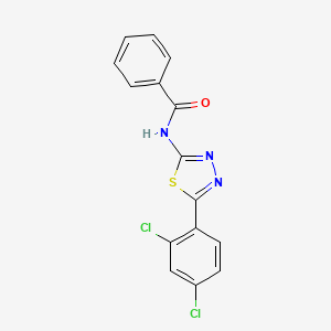N-[5-(2,4-dichlorophenyl)-1,3,4-thiadiazol-2-yl]benzamide