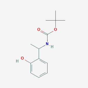 molecular formula C13H19NO3 B2869714 叔丁基 N-[1-(2-羟苯基)乙基]氨基甲酸酯 CAS No. 2126177-01-1