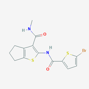 2-(5-bromothiophene-2-carboxamido)-N-methyl-5,6-dihydro-4H-cyclopenta[b]thiophene-3-carboxamide