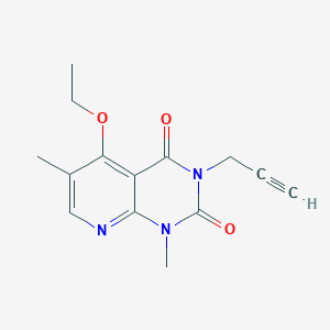 molecular formula C14H15N3O3 B2869736 5-ethoxy-1,6-dimethyl-3-(prop-2-yn-1-yl)pyrido[2,3-d]pyrimidine-2,4(1H,3H)-dione CAS No. 921500-19-8
