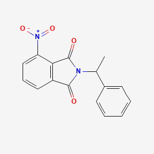 molecular formula C16H12N2O4 B2869738 4-硝基-2-(1-苯乙基)-1H-异吲哚-1,3(2H)-二酮 CAS No. 139725-18-1