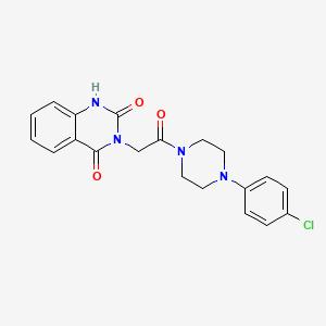 3-[2-[4-(4-chlorophenyl)piperazin-1-yl]-2-oxoethyl]-1H-quinazoline-2,4-dione