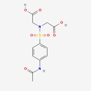 molecular formula C12H14N2O7S B2869752 2-[N-(carboxymethyl)4-acetamidobenzenesulfonamido]acetic acid CAS No. 314744-48-4