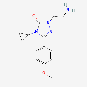 1-(2-aminoethyl)-4-cyclopropyl-3-(4-methoxyphenyl)-4,5-dihydro-1H-1,2,4-triazol-5-one