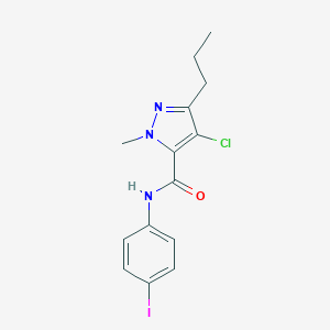 4-chloro-N-(4-iodophenyl)-1-methyl-3-propyl-1H-pyrazole-5-carboxamide