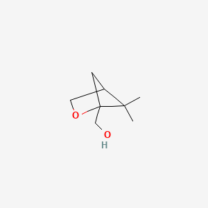molecular formula C8H14O2 B2869761 (5,5-Dimethyl-2-oxabicyclo[2.1.1]hexan-1-yl)methanol CAS No. 2580201-39-2