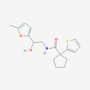 N-(2-hydroxy-2-(5-methylfuran-2-yl)ethyl)-1-(thiophen-2-yl)cyclopentanecarboxamide