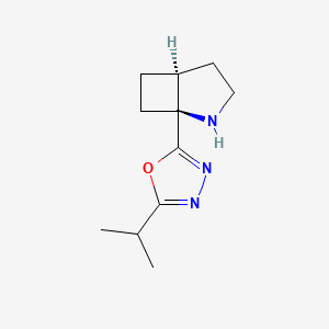 2-[(1S,5S)-2-Azabicyclo[3.2.0]heptan-1-yl]-5-propan-2-yl-1,3,4-oxadiazole