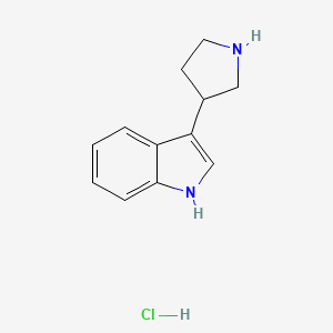 3-Pyrrolidin-3-yl-1H-indole;hydrochloride