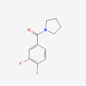 molecular formula C11H11FINO B2869783 (3-Fluoro-4-iodophenyl)(pyrrolidin-1-yl)methanone CAS No. 1436271-79-2
