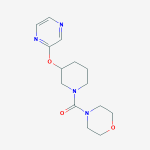 Morpholino(3-(pyrazin-2-yloxy)piperidin-1-yl)methanone