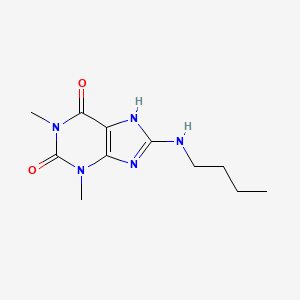 molecular formula C11H17N5O2 B2869785 8-(butylamino)-1,3-dimethyl-1H-purine-2,6(3H,7H)-dione CAS No. 108776-34-7