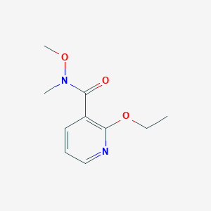 molecular formula C10H14N2O3 B2869791 2-ethoxy-N-methoxy-N-methylpyridine-3-carboxamide CAS No. 883906-49-8