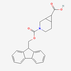 B2869818 3-(9H-Fluoren-9-ylmethoxycarbonyl)-3-azabicyclo[4.1.0]heptane-7-carboxylic acid CAS No. 2138195-12-5