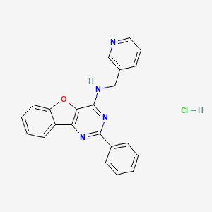 2-phenyl-N-(pyridin-3-ylmethyl)benzofuro[3,2-d]pyrimidin-4-amine hydrochloride