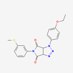 1-(4-ethoxyphenyl)-5-(3-(methylthio)phenyl)-1,6a-dihydropyrrolo[3,4-d][1,2,3]triazole-4,6(3aH,5H)-dione