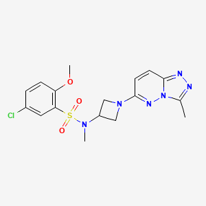 5-chloro-2-methoxy-N-methyl-N-(1-(3-methyl-[1,2,4]triazolo[4,3-b]pyridazin-6-yl)azetidin-3-yl)benzenesulfonamide