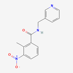 molecular formula C14H13N3O3 B2869842 2-甲基-3-硝基-N-(吡啶-3-基甲基)苯甲酰胺 CAS No. 312704-05-5