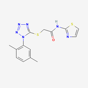 2-((1-(2,5-dimethylphenyl)-1H-tetrazol-5-yl)thio)-N-(thiazol-2-yl)acetamide