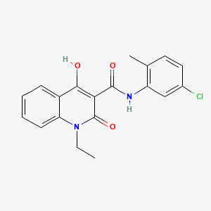 molecular formula C19H17ClN2O3 B2869851 N-(5-chloro-2-methylphenyl)-1-ethyl-4-hydroxy-2-oxo-1,2-dihydroquinoline-3-carboxamide CAS No. 941898-56-2