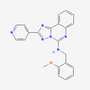 N-[(2-methoxyphenyl)methyl]-2-pyridin-4-yl-[1,2,4]triazolo[1,5-c]quinazolin-5-amine