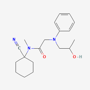 N-(1-cyanocyclohexyl)-2-[(2-hydroxypropyl)(phenyl)amino]-N-methylacetamide