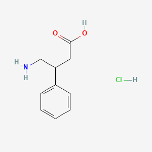 molecular formula C10H14ClNO2 B2869861 4-Amino-3-phenylbutyric acid hydrochloride CAS No. 1078-21-3; 3060-41-1; 52950-37-5; 52992-48-0