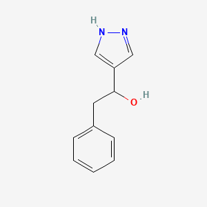 2-Phenyl-1-(1H-pyrazol-4-yl)ethan-1-ol