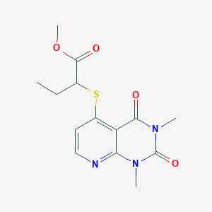 Methyl 2-((1,3-dimethyl-2,4-dioxo-1,2,3,4-tetrahydropyrido[2,3-d]pyrimidin-5-yl)thio)butanoate