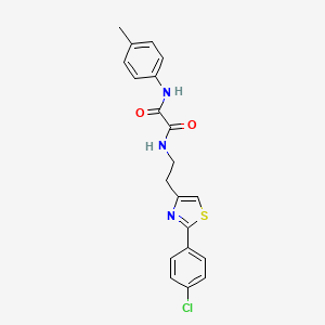 N-{2-[2-(4-chlorophenyl)-1,3-thiazol-4-yl]ethyl}-N'-(4-methylphenyl)ethanediamide