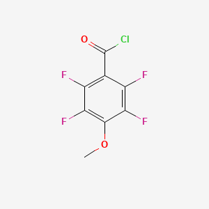 molecular formula C8H3ClF4O2 B2869880 2,3,5,6-Tetrafluoro-4-methoxybenzoyl chloride CAS No. 107535-74-0