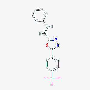 2-[4-(Trifluoromethyl)phenyl]-5-[(E)-styryl]-1,3,4-oxadiazole