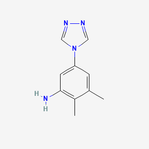 molecular formula C10H12N4 B2869908 2,3-dimethyl-5-(4H-1,2,4-triazol-4-yl)aniline CAS No. 1219543-87-9