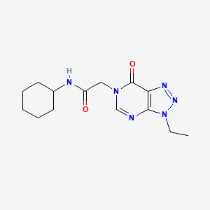 N-cyclohexyl-2-(3-ethyl-7-oxo-3H-[1,2,3]triazolo[4,5-d]pyrimidin-6(7H)-yl)acetamide
