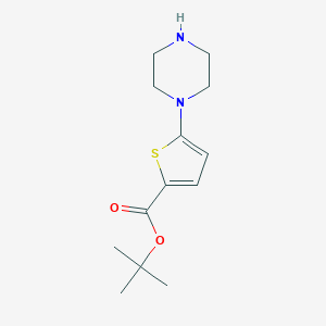 molecular formula C13H20N2O2S B2869915 Tert-butyl 5-piperazin-1-ylthiophene-2-carboxylate CAS No. 2248389-88-8