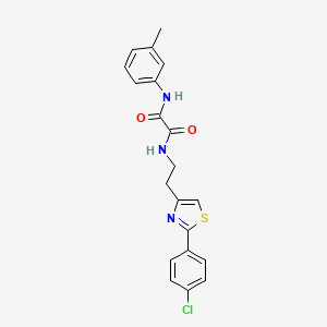 N-{2-[2-(4-chlorophenyl)-1,3-thiazol-4-yl]ethyl}-N'-(3-methylphenyl)ethanediamide