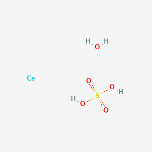 molecular formula CeH4O5S B2869948 Cerium(IV) sulfate hydrate, REacton, 99% (REO) CAS No. 95838-16-7