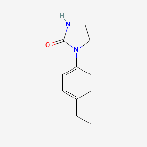 molecular formula C11H14N2O B2869958 1-(4-Ethylphenyl)imidazolidin-2-one CAS No. 162748-22-3