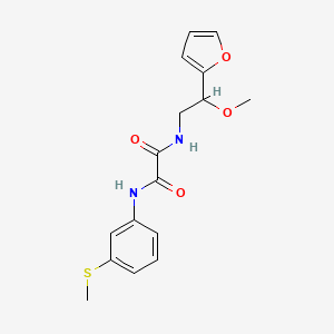 N1-(2-(furan-2-yl)-2-methoxyethyl)-N2-(3-(methylthio)phenyl)oxalamide