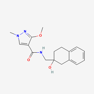 N-((2-hydroxy-1,2,3,4-tetrahydronaphthalen-2-yl)methyl)-3-methoxy-1-methyl-1H-pyrazole-4-carboxamide